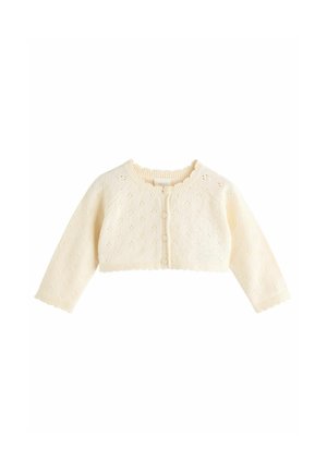 POINTELLE SHRUG-REGULAR FIT - Kardigan - cream