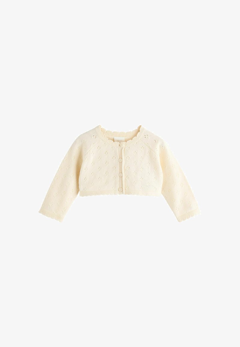 Next POINTELLE SHRUG-REGULAR FIT - Adīta jaka - cream