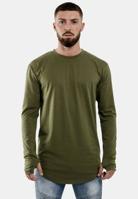 ROUND - Pikkade varrukatega topp - olive