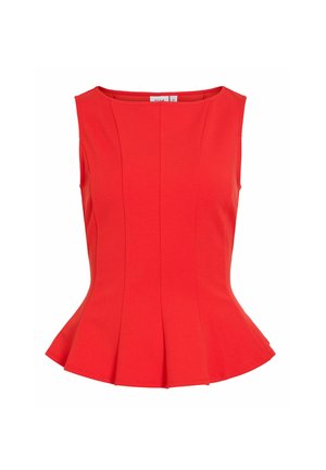 VILA, SLEEVELESS TOP VICLARA BOATNECK - Top - mars red1