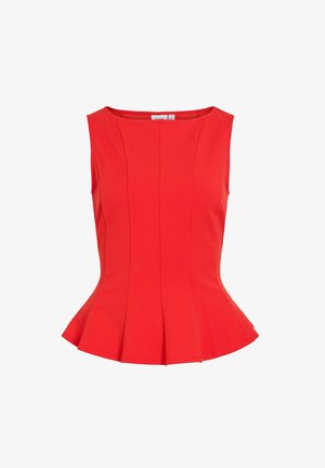 VILA, SLEEVELESS TOP VICLARA BOATNECK - Top - mars red1