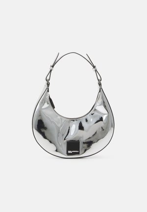 Karl Lagerfeld Jeans TECH HALFMOON - Handbag - silver-coloured/mirror