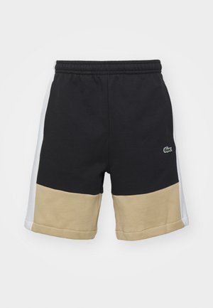 Lacoste ELEVATED COLORBLOCK  - Spodnji deli trenirk - black/flour/croissant