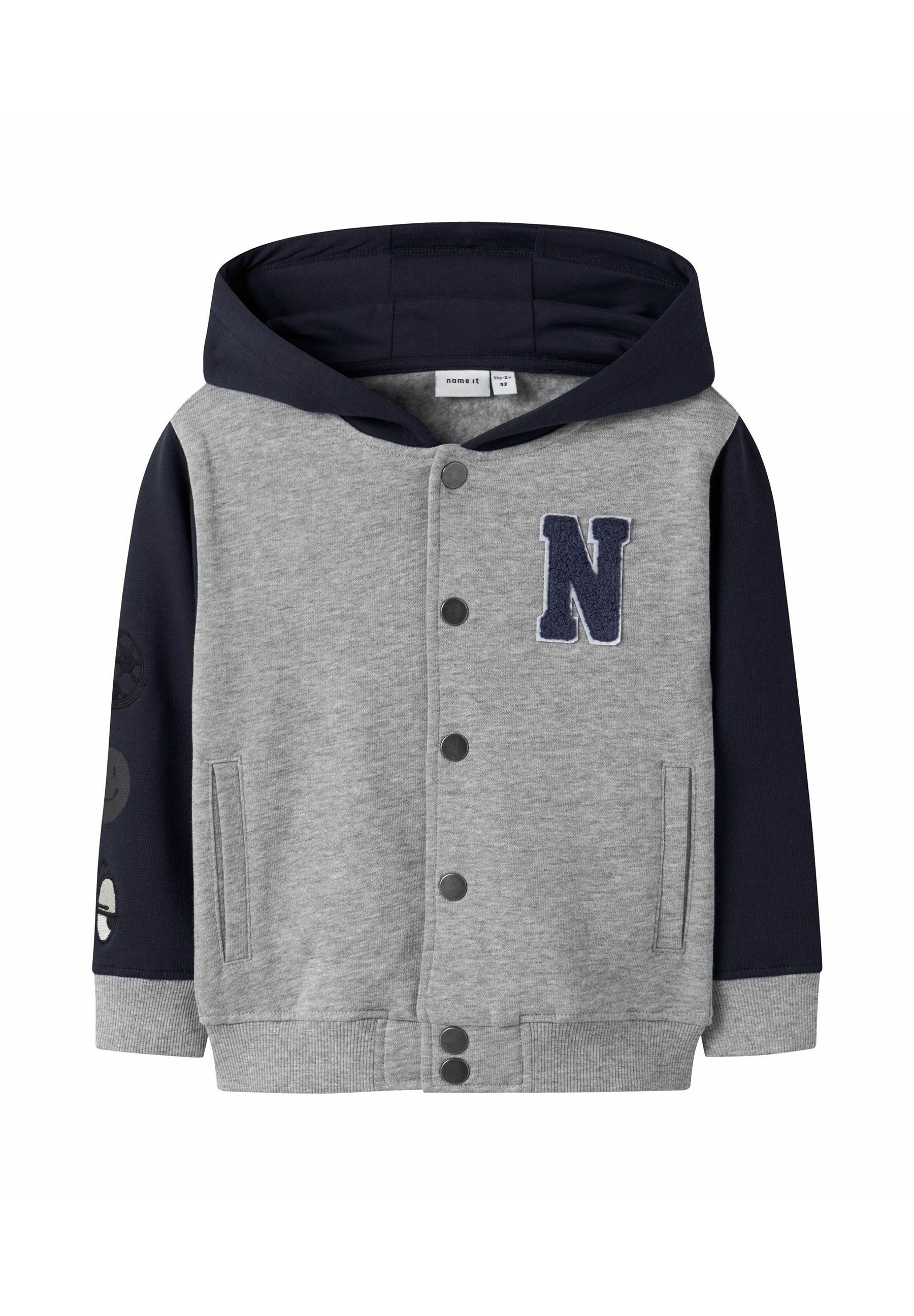 Name it REGULAR FIT Sweat zippé grey melange/gris ZALANDO