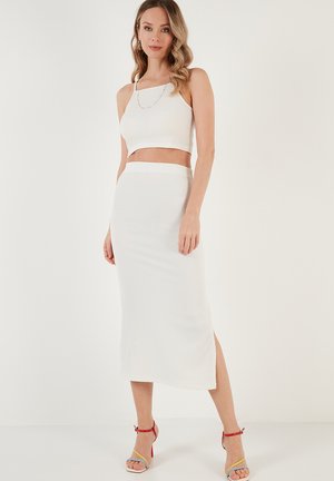 SLIM FIT SET - Blúzka - ecru