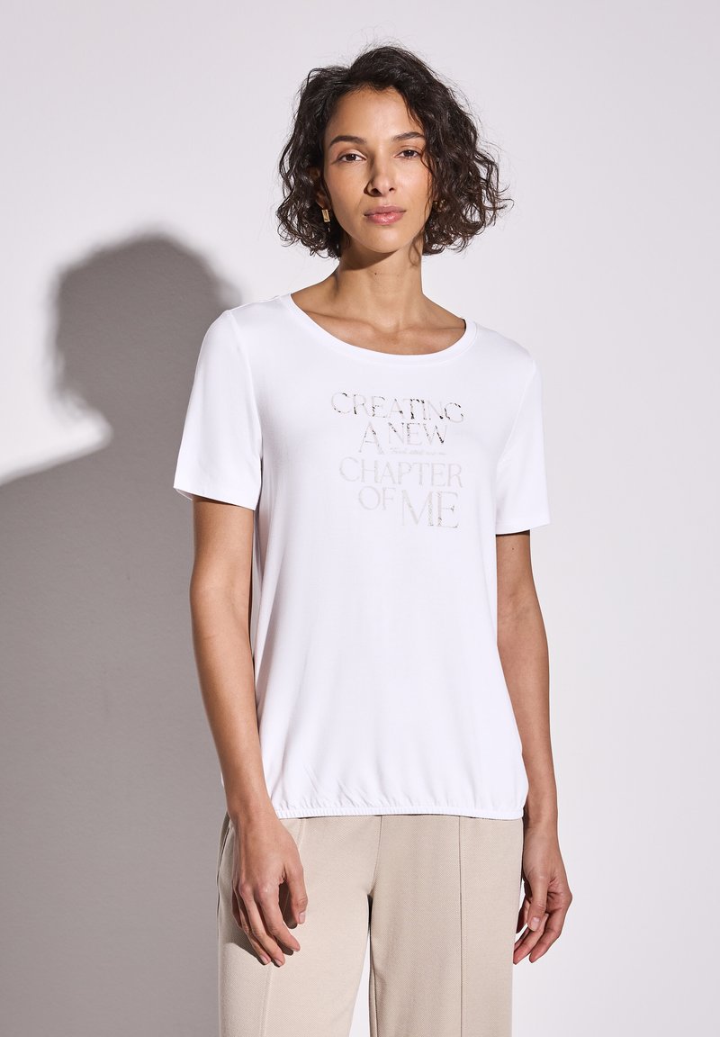Street One - MIT WORDING - Print T-shirt - weiß, Enlarge