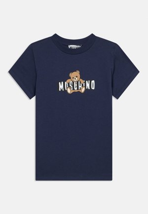 MOSCHINO, UNISEX - Tričko s potlačou - blu navy