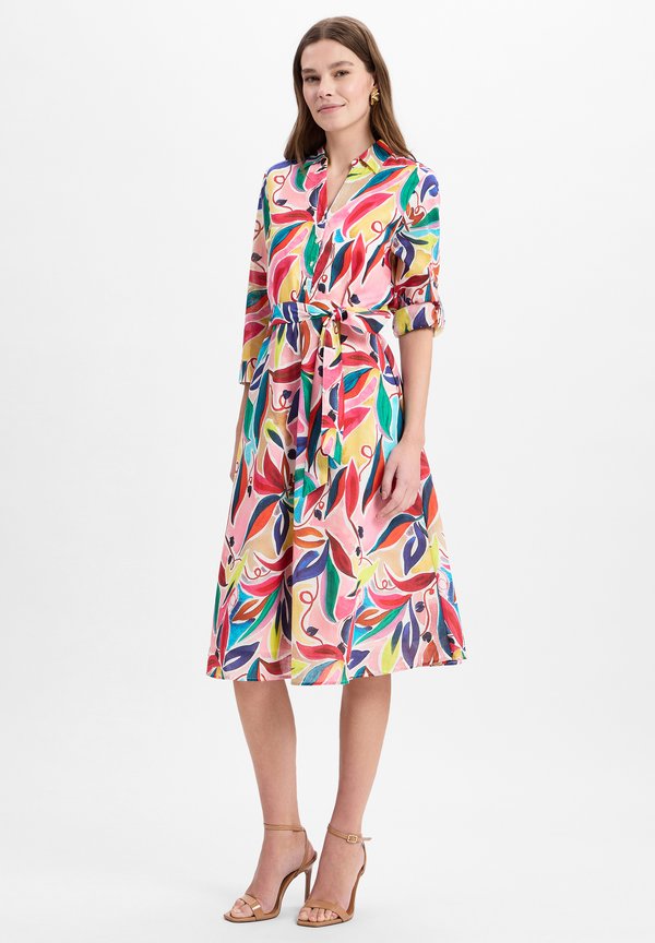 Blusenkleid - rosa mehrfarbig