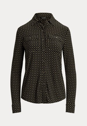Lauren Ralph Lauren Slim Fit Geo Print Jersey Shirt - Hemdbluse - black