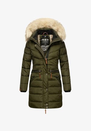 Paula - Žieminis paltas - dark olive