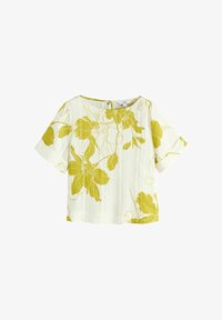 Niewybrane, ecru/yellow floral print