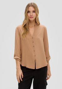 QS Overhemdblouse - sandstein
