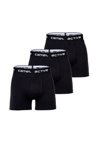 camel active 3ER PACK - STRETCH LOGOBUND EINFARBIG - Trunks - schwarz