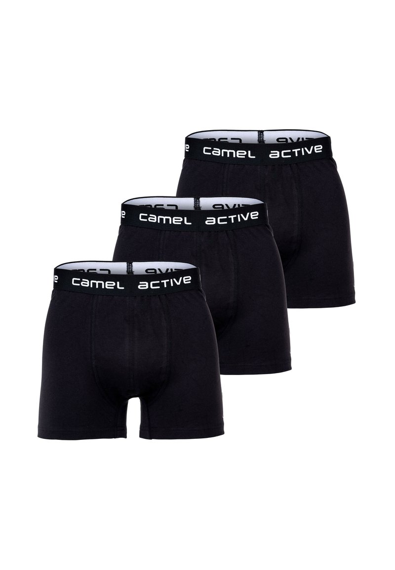 camel active 3ER PACK - STRETCH LOGOBUND EINFARBIG - Trunks - schwarz