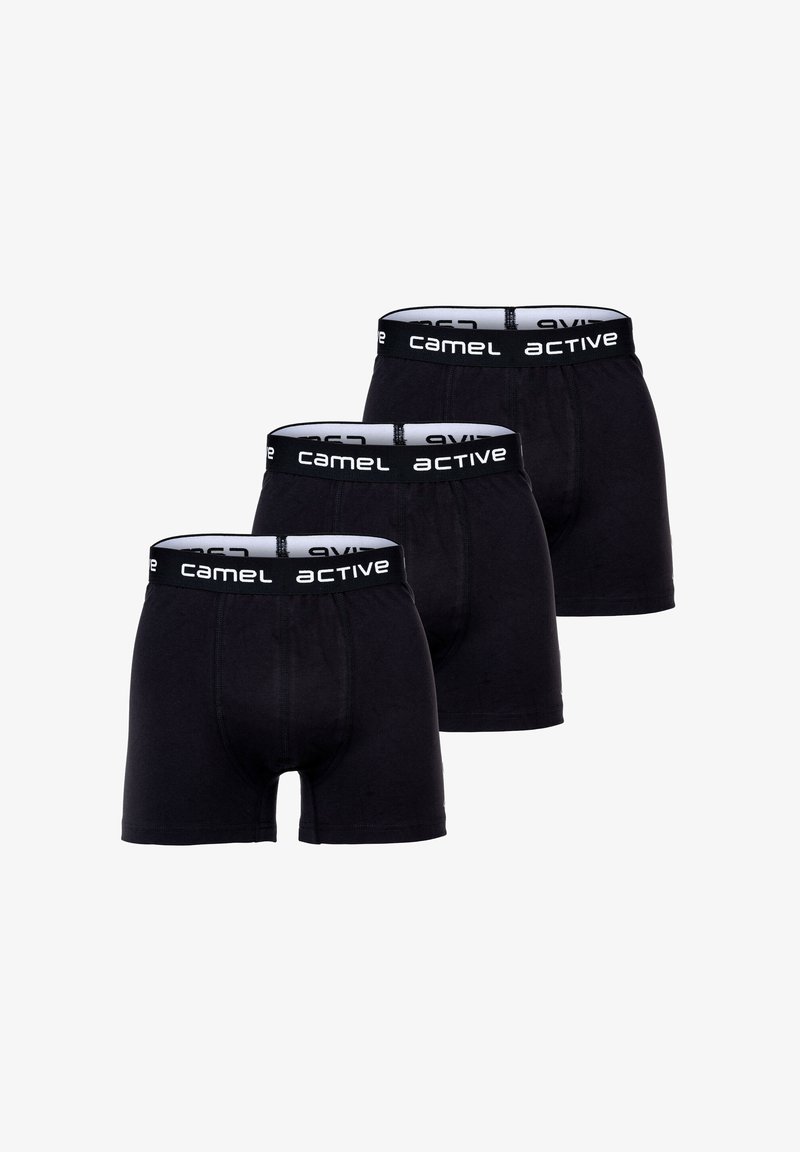 camel active 3ER PACK - STRETCH LOGOBUND EINFARBIG - Trunks - schwarz