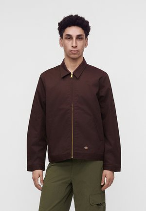 Dickies, LINED EISENHOWER JACKET - Леко яке - chocolate brown