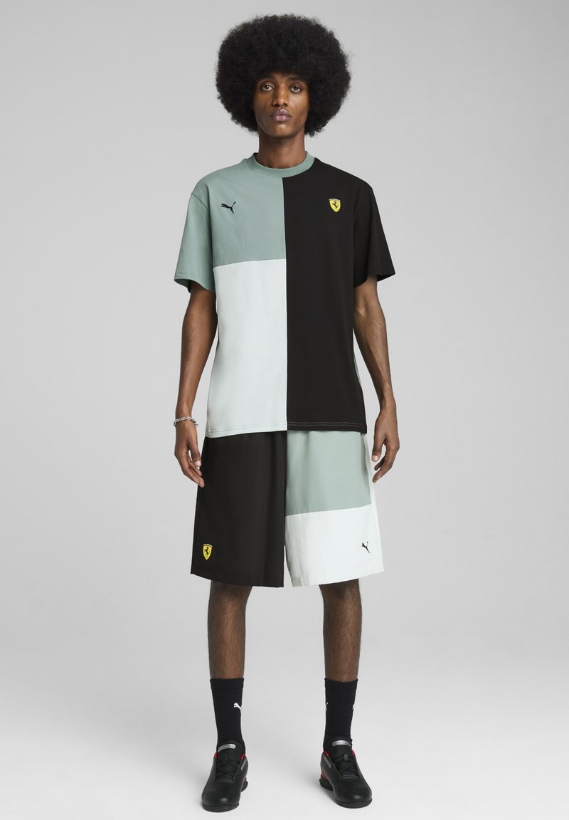 Puma SCUDERIA FERRARI RACE LIFESTYLE  - Apdrukāts T-krekls - green moon