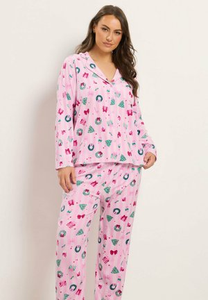 Yours Clothing, PLUS SIZE PYJAMAS SET - Pyjama - pink