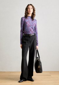 Scotch & Soda ALL OVER PRINTED MOCK NECK - Longsleeve - lake blue