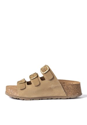 PLATAFORMA WIWI-263 - Mules à talons - marrón claro