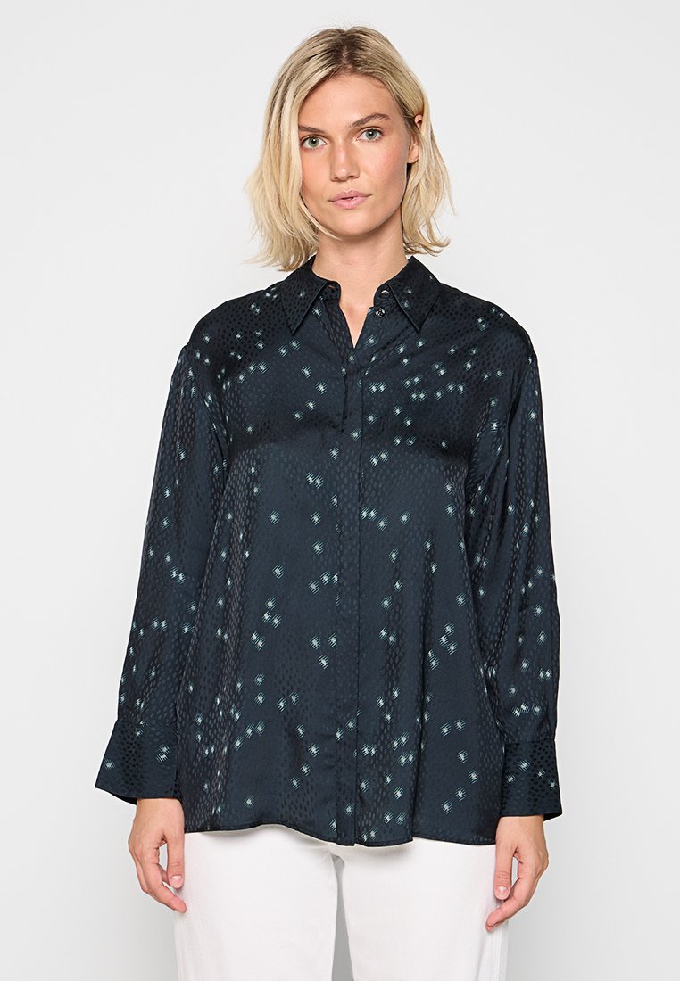 Boss Overhemdblouse donkerblauw