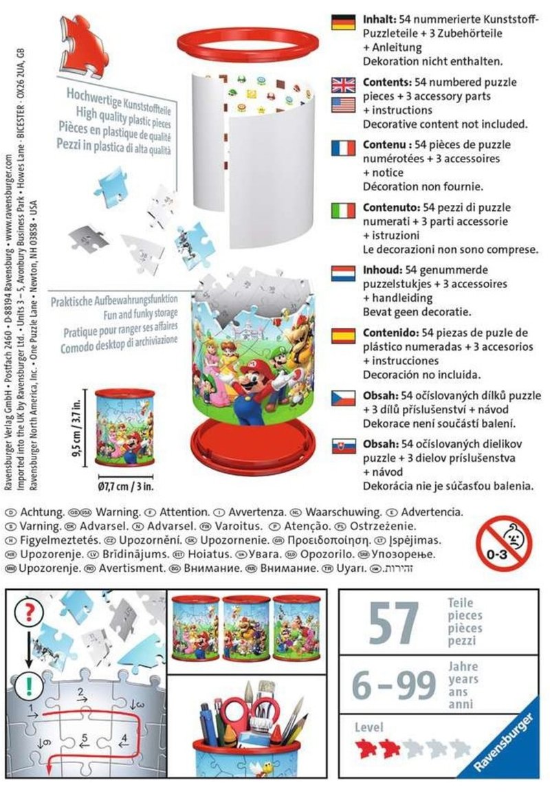 Kinder Kuscheltiere | Ravensburger SUPER MARIO UTENSILO Puzzle multi coloured/mehrfarbig - JN41750 Kinder Kuscheltiere | Ravensburger SUPER MARIO UTENSILO Puzzle multi coloured/mehrfarbig - JN41750
