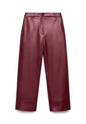 Calliope, PANTALONE LUNGO TINTA UNITA - Trousers - bordeaux