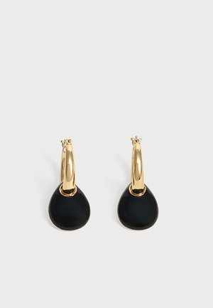DKNY, PUFFY DROP HOOP - Σκουλαρίκια - gold-coloured/black