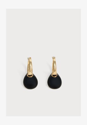 DKNY, PUFFY DROP HOOP - Σκουλαρίκια - gold-coloured/black