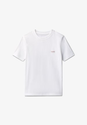 Calvin Klein Jeans, LOGO LABEL UNISEX - T-shirt basic - white