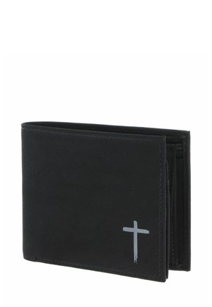 NEW CRYPTAN RFID PROTECT QUERSCHEIN - Geldbörse - freedom cross print grey/black