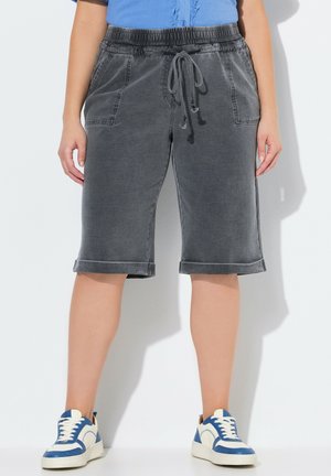 DYED ELASTIC WAIST - Shorts di jeans - graphite grey
