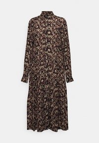 True Religion RUFFLES DRESS SQUARES - Φόρεμα ημέρας - brownish