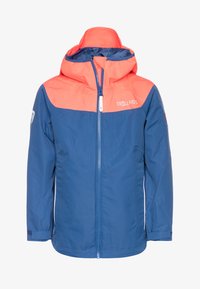 Neselectat, midnight blue/coral