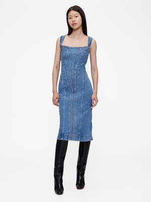 Rochie din denim - medium wash