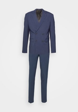 PLAIN MENS SUIT SET - Kostym - blue mel