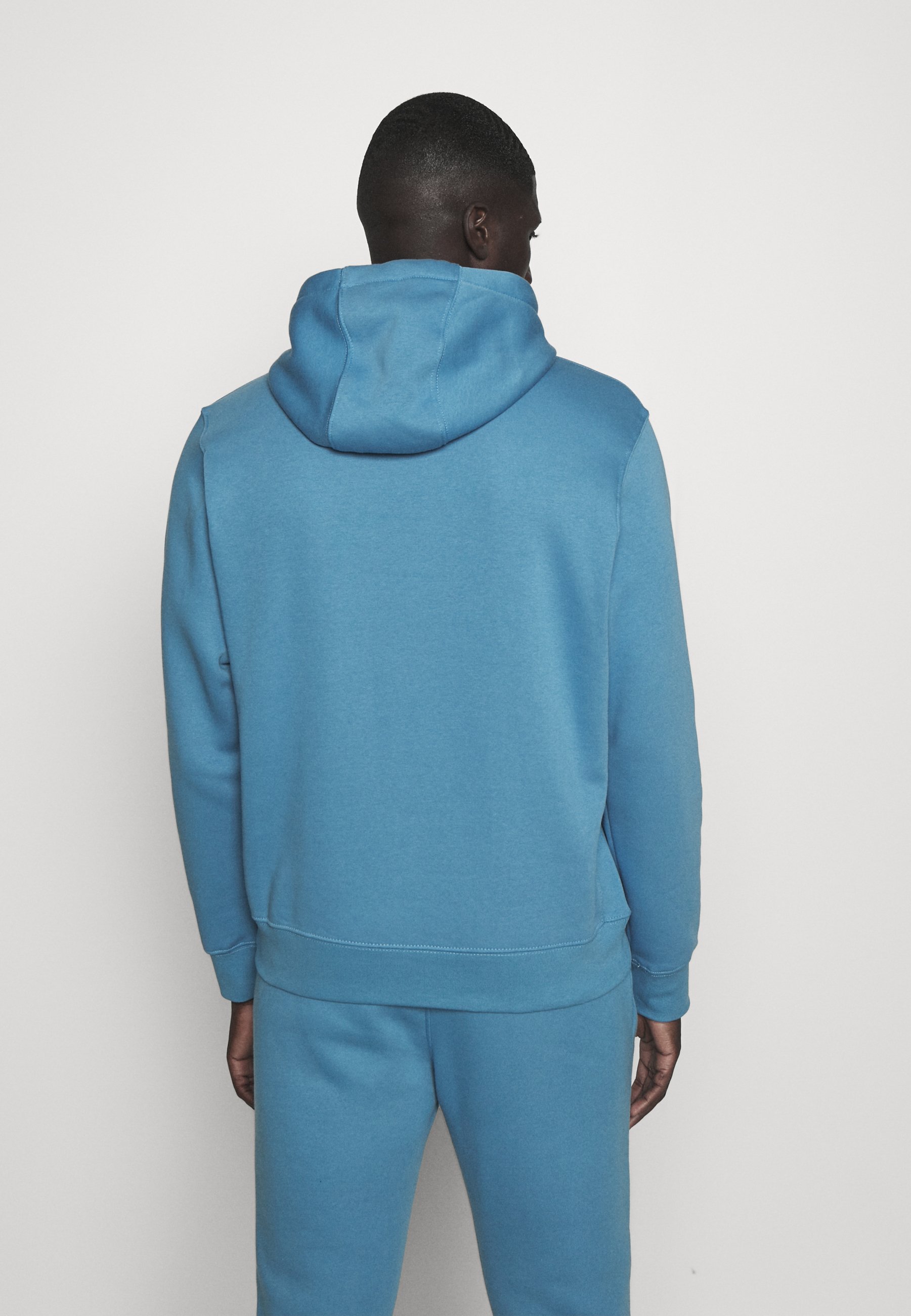 blue nike club hoodie