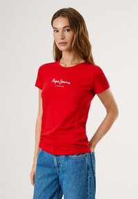 Pepe Jeans NEW VIRGINIA SS  - Apdrukāts T-krekls - royal red