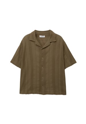 PULL&BEAR SHORT SLEEVE RUSTIC - Overhemd - green