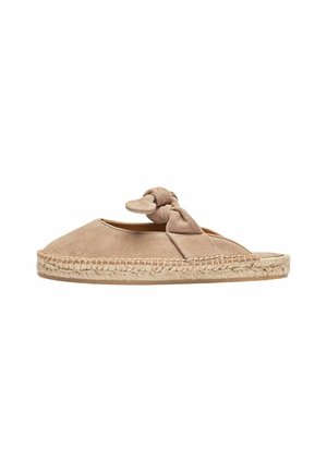 Træsko - beige  suede