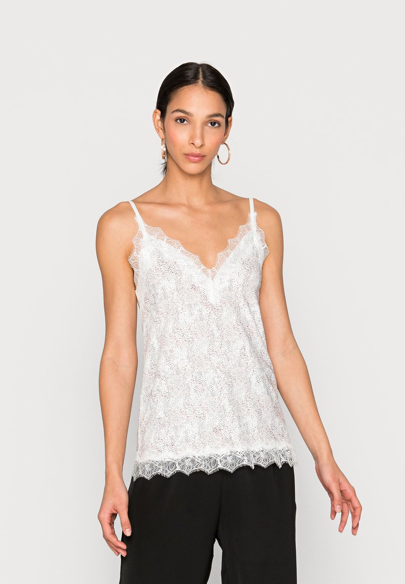 Rosemunde STRAP - Top - ivory abstract dot print