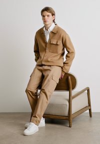 BOSS DELWINO - Cardigan - open beige