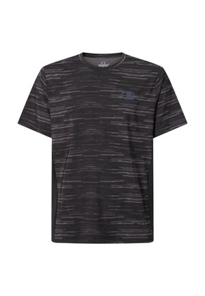 Champion TRANING CREWNECK T-SHIRT - Μπλουζάκι με στάμπα - black and grey