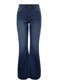 NMROOXY - Calças de ganga à boca de sino - medium blue denim
