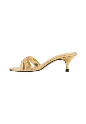 Slip-on sandaler - gold