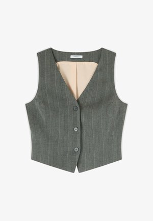 Motivi, GILET GESSATO MONOPETTO - Vest - grigio