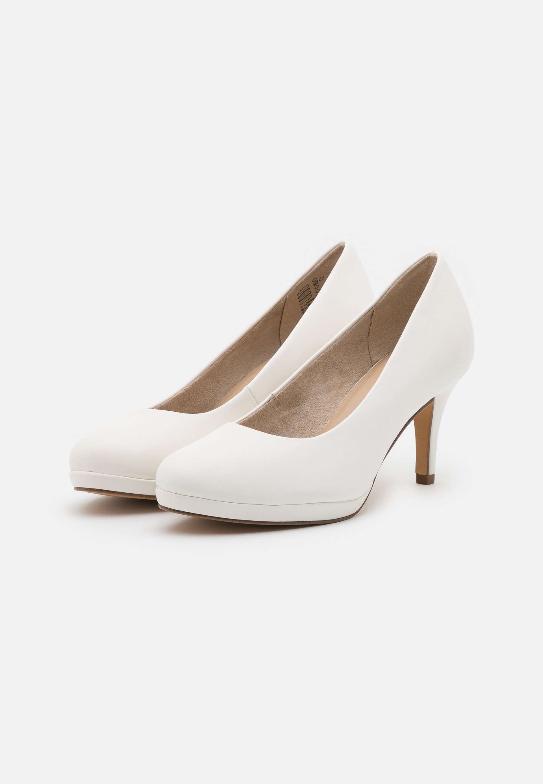 Tamaris COURT SHOE - Klassieke pumps - white matt/wit - Zalando.nl