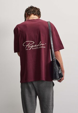 Pegador, PIKE OVERSIZED TEE - T-shirt con stampa - rot