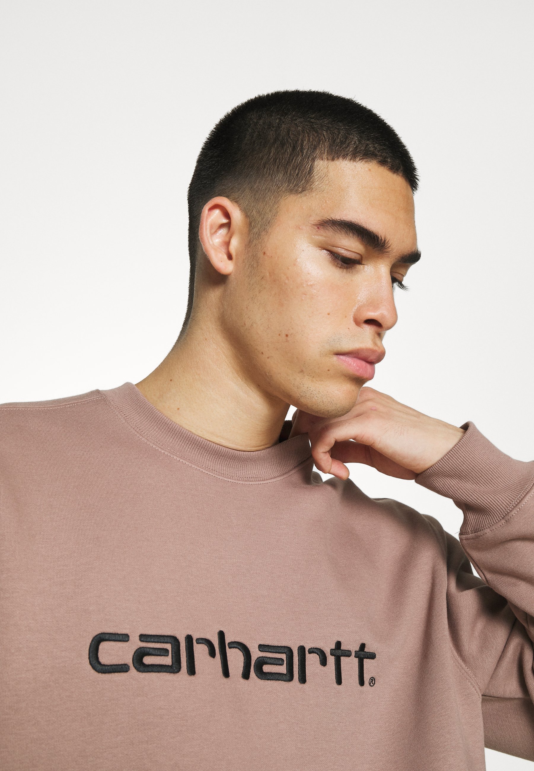 Carhartt WIP Sudadera - earthy pink/black/rosa - Zalando.es