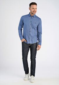 Jack's Sportswear MÉLANGE BRUSHED  - Camicia - dusty blue mel